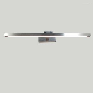 Wall Lamp Mirror Headlight LED Bathroom Make-up Light Silver Black Simple Modern El Cabinet