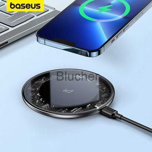 Walkie Talkie Baseus 15W Fast Wireless Charger For iPhone 14 13 12 For Airpods Visible Qi Wireless Charging Pad For Samsung S22 S10 LG x0802