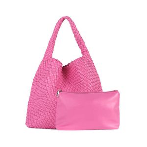 Abottegas Tote Bag Vneta Jodie Mini Teen Intrecciato Designer Woven bolsa feminina bolsa de ombro com design patchwork bolsa de tecido de palha bolsa de mão