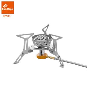 Brand Maple Gas-Burner Spark Spove 2200W Camping Windproof Gas Outdoor Cooking Camping Vandring Stis Rostfritt stål FMS-121