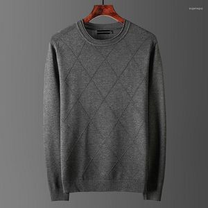 Männer Pullover 2023 Herbst Winter Männer Oansatz Einfache Alle-spiel Lose Herren Kleidung Stricken Hohe Qualität Casual Mode f09