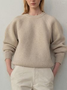 Kadın Sweaters O boyun kalın örgü kazak Sonbahar Kış Lady Uzun Kollu Moda Külotu Üstleri Kadın Örgü
