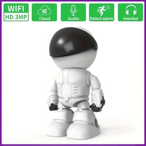 1PC Home Security Camera, Robot Inteligentna automatyczna kamera śledzenia, bezprzewodowy monitor wideo Baby WiFi, Surveillance 1080p Camera