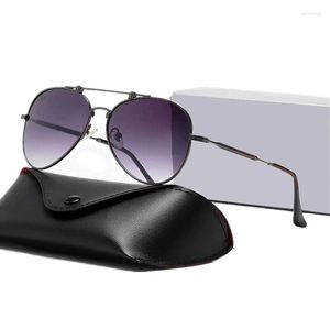 Солнцезащитные очки негабаритные мужчины дизайн бренд Пилот Женщины вождение зеркало Goggles UV400