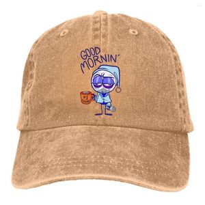Ball Caps Wakes Up Tired The Baseball Cap Peaked Capt Sport Unisex Outdoor Custom Pencilmation Funny Anime Humor Hats