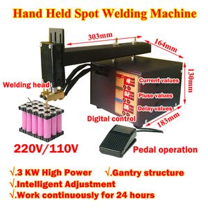 LY HAND HAND LITHIUM TALLE CATIN TACK 3KW Precision Pulse Bulse Strip لعام 18650 32650 آلة لحام البقعة 0.15 مم نطاق