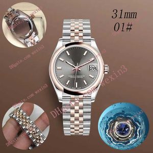 Luxury round edge small chain white Ding 31mm 2813 gold automatic steel swimming waterproof watch