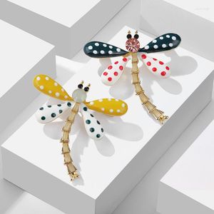 Brooches Enamel Dragonfly Brooch Women Unisex High Quality Insect Coat Dress Bag Hat Accessories Wedding Party Jewelry Daily Office Gifts