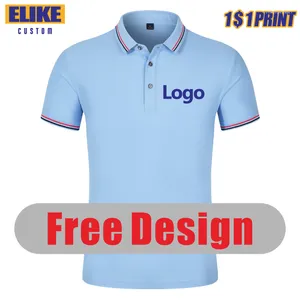 Men's Polos ELIKE Polo Shirt Custom Logo Causal Embroidery Personal Company Brand Print Men And Women Clothing 9 Colors Summer Tops S-4X