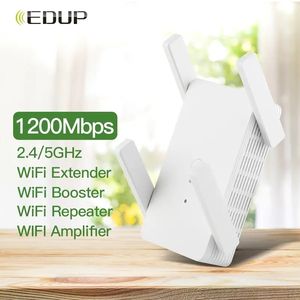 1 peça 8200 pés quadrados. Extensor WiFi de cobertura com 1200 Mbps Dual Band Internet Booster, 5G/2.4G Signal Booster para casa com 4 antenas externas