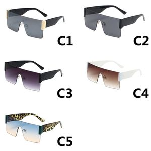 Oversized One Piece Sunglasses Women Trends Rimless Vintage Sun Glasses Man Gradient Lens Uv400 Driving Glasses