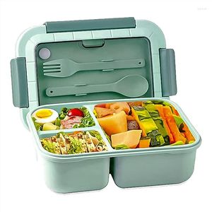 Stoviglie Bento Box per adulti - Lunch Box Kids Bambini con forchetta cucchiaio Durevole Pasto on-the-go -Free (B)