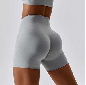 Conjuntos ativos Roupas de ioga CUTIES Shorts de ginástica de cintura alta Scrunch Woman Summer Alphalete Amplify Tummy Control Clothes Push Up Cycling Tights 230412