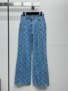2023 Designer Womens Jeans Female Retro Designer Jeans Womens Jacket Kvinna Milan Runway Designer Dress Casual LongealEved Top Clothing Suit V2
