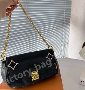 women shoulder Bag Totes genuine leather crossbody old flower Designer Favorite Baguette handbag lady large-capacity strap embossed letters flap bag