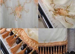 Dust Cover 1PC New Styles Two Layer Fabric Lace Pendant Piano Half Cover Factory Direct Sales KQ 015 R230803