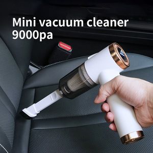 Aspirapolvere 9000Pa Wireless Car Vacuum Cleaner Mini robot portatile portatile per la pulizia della tastiera del desktop domestico 230802