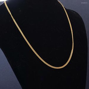 Kedjor 45 cm Afrika Dubai Gold Color Chain Necklace For Women Men Birthday Party Pendant Wife Jewelry