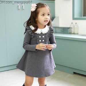 Abiti da ragazza Costumi da bagno da uomo Abito da sera per bambini Autunno Inverno Abito da festa in cotone Baby Girl Doll Collar A-Line Mini Princess Dress Girl Z230803