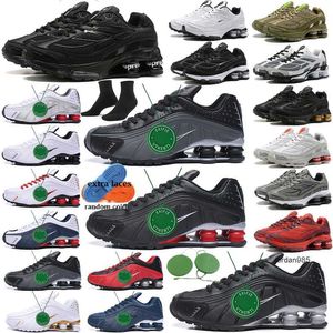 2024 Męskie Shox Buty Avenue 803 301 TL R4 Ride 2 750 Running Shoe Triple Biel Biały Oz NZ Złota Srebrna Enigma Royal Racer Blue Og Volt Sports Sneakers Rozmiar 40-46