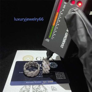 925 Sterling Silver مرصعة مع D Color Moissanite New Creative Design Man's Man's Mozanite Ring Factory Direct Direct