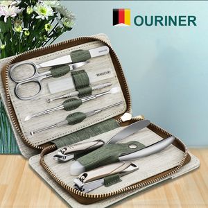 Nagelklippare anlände Ergonomisk uppsättning fotterapi Set Nail Clip Rostfritt stål Professionellt Nagel Clipper Tool With Travel Case Kit 230802