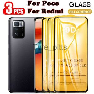 Cell Phone Screen Protectors 3PCS Tempered Glass For Xiaomi Redmi Note 7 8 9T 9 10 9S 8A 7A 9A 9C 10T 11T Pro Poco M3 X3 GT 11 Lite 5G NE Screen Protector x0803