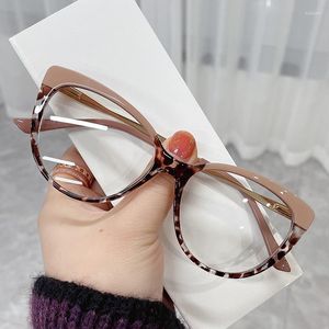 Sunglasses Fashion Anti Blue Ligth Cat Eye Glasses Frame Women Transparent Computer Prescription Eyewear Laides Trendy Optical Eyeglasses