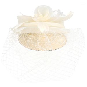 Bandanas Tea Party Fascinator Hat Women Bankett Feathering pannband bröllop brud huvudbonad