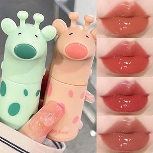 Lip Gloss Cute Deer Mirror Water Light Glass Lipgloss Moisturize Liquid Lipstick Sexy Red Tint Makeup Korean Cosmetics