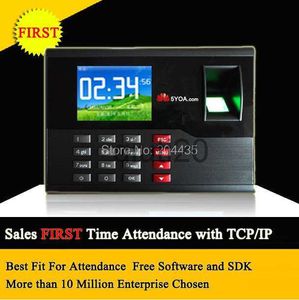 Fingerprint Access Control 5YOA Biometric Fingerprint Time Attendance TCP IP TFT Energy-Saving Recorder Clock System Recording RFID Card Free Shipping x0803