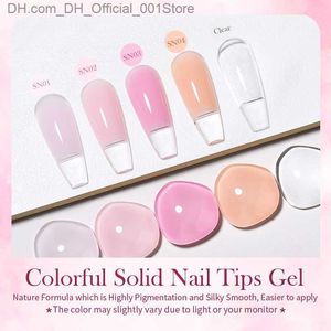 Smalto per unghie Born Pretty Solid Nail Tips gel 5g trasparente UV LED funzione gel Lampada UV estensione unghie gel spray nail art gel vernice Z230804