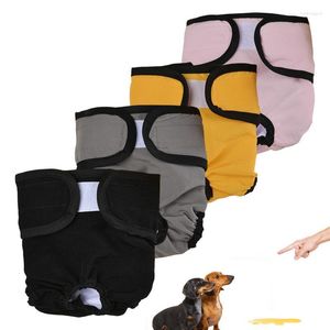 Abbigliamento per cani Pantaloni fisiologici femminili Vestiti per pannolini riutilizzabili lavabili con design regolabile per cuccioli e articoli per animali domestici