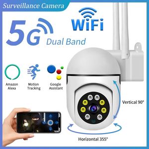 2MP Wi -Fi IP -камера на открытом воздухе 4X цифровой Zoom Wireless Security Superance Camera дважды Audio Night Curit Cam AI Human Tracking