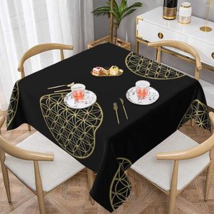 Tischdecke Blume des Lebens Tischdecke Kawaii Cover Dinner Print Schutz Polyester