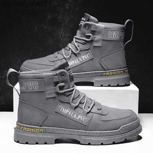 Stiefel CYYTL Winter Herrenschuh Neue Casual Herrenschuh Plattform Taktische Knöchel High Top Outdoor Walking Pads Leder Militär Sportschuhe Z230803