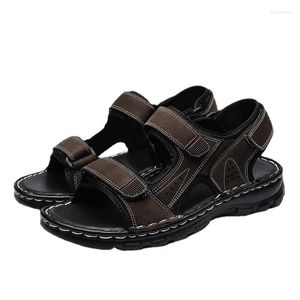 Sandálias de slides esportivos 9662 39 para sapatos 2024 Modelo Slip Sandal Gladiator Leather Sneaker On Sports Massage Sandles Summer masculino