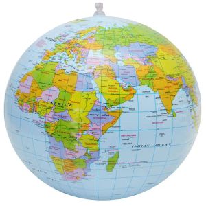 16inch Inflatable Globe World Earth Ocean Map Ball Geography Learning Educational Student Globe Kids Learning Geography Toy gsh