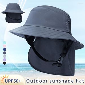 Geniş Memlu Şapkalar Güneş Şapkası Güneş Koruyucu Unisex Rahat Nefes Alabilir Açık Plaj Sörf Dağcı Balıkçılık Upf50 Plus Kova
