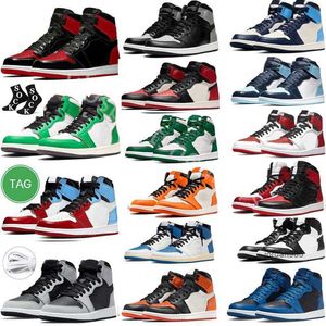 2024 Jumpman 1 1s Herren-Basketballschuhe Homage Patent Bred Stage Haze Reverse Mocha Marina Ice Diamond Chicago Stealth Cement True Light Smoke Grey Sportgröße 13