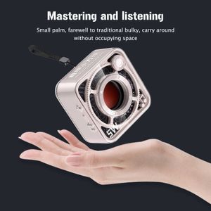 Portabla högtalare Subwoofer Transparent Stereo Sound-högtalare 5W Wireless Bluetooth-kompatibel 5.1/5.0 USB-laddning för camping