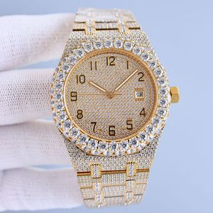 Diamond Watch Mens Automatic Mechanical Movement Designer Watch 42 mm wasserdichte Business Armbandwatch Montre de Luxe