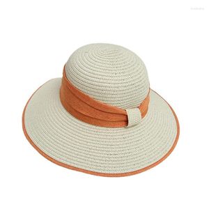 Szerokie brzegowe czapki słońce dla kobiet UPF 50 kobiet lekkie składane pakietowe czapki plażowe
