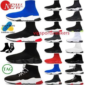 2024 calzino scarpe uomo donna Graffiti Bianco Nero Rosso Beige Rosa Suola trasparente Stringate Giallo neon uomo donna calzini scarpe da ginnastica speed runner sneakers piattaforma piatta casual 36-45