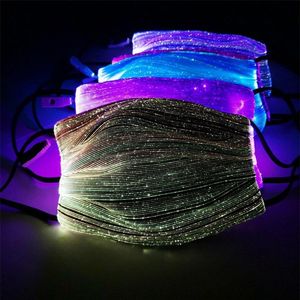 Led Flashing Mask Luminous Light for Men Women Rave Mask Music Party Christmas Halloween Light Up Mask266q