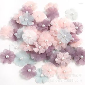 装飾的な花20/40pcs人工ローズ偽のDIYブライダル衣類工芸品の装飾家での結婚式の装飾ケーキギフトアクセサリーの装飾