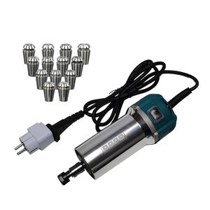 LY 1.5kW 1500W 220V 공기 냉각 스핀들 모터 ER11 64mm 직경 DIY CNC 라우터 조각사 밀링 머신 용 13pcs 콜렛