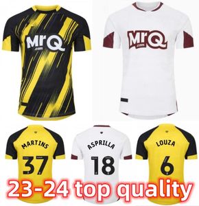 2023/24 WatfordS Maglie da calcio Maglie da calcio Uomo kit bambini SARR KONE MARTINS KALU LOUZA ASPRILLA PORTEOUS KAYEMBE casa lontano giallo nero 66