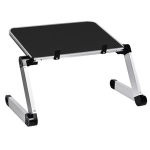 Aluminum Alloy Laptop Portable Foldable Adjustable Laptop Desk Computer Table Stand Tray Notebook Lap PC Folding Desk Table183v