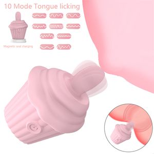 Vibrator Sex Sucking Toys Tongue Licking Vibrator Nipple Stimulation Adult Toys Vibrating Silicone Clitoral Sex Toys for Women 230803